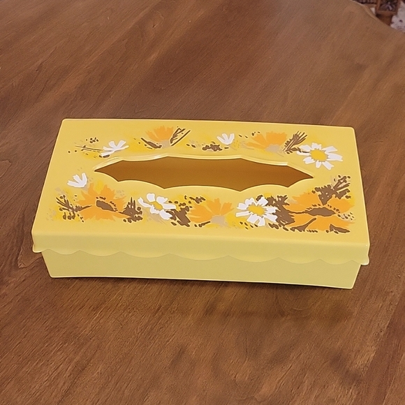 70's Plastic Tissue Box - Picture 1 of 6